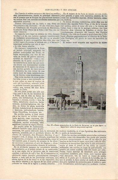 LAMINA V10835: Torre anunciadora de la Feria de Zaragoza