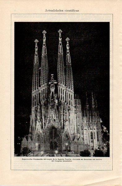 LAMINA V10806: La Sagrada Familia de Barcelona