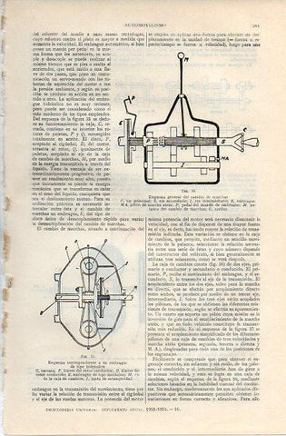 LAMINA V10861: Esquema de un cambio de marchas