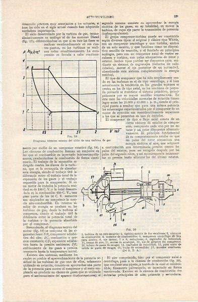 LAMINA V10858: Diagrama del ciclo de una turbina de gas