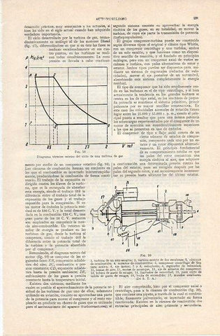 LAMINA V10858: Diagrama del ciclo de una turbina de gas