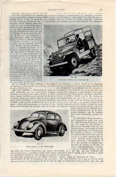 LAMINA V10869: Furgoneta Fiat Carmagnola y Wolkswagen