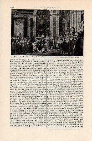 LAMINA V10754: Consagracion de Napoleon I, por J. L. David