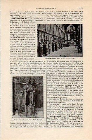 LAMINA V10739: Confesionarios de la iglesia de San Pablo en Amberes