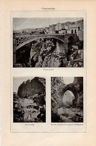 LAMINA V10765: Puente y cascadas de Constantina