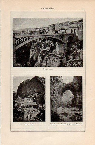 LAMINA V10765: Puente y cascadas de Constantina