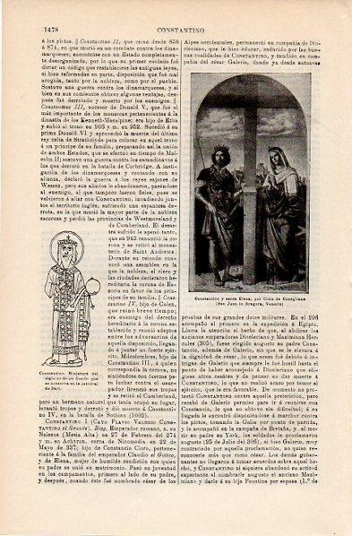 LAMINA V10768: Constantino y Santa Elena, por Cima de Conegliano