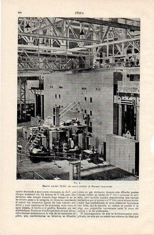 LAMINA V10976: Reactor nuclear BEPO en Harwell