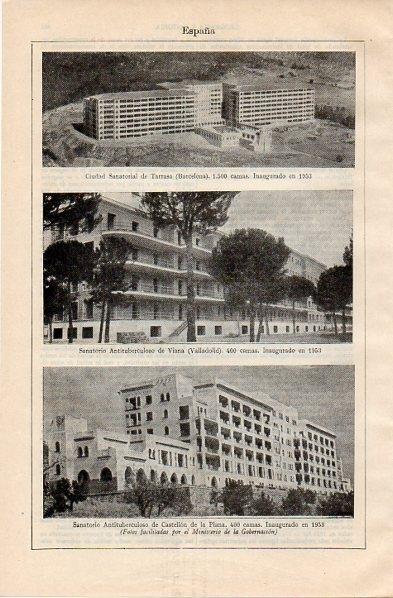 LAMINA V11018: Sanatorios tuberculosos de Viana y de Castellon de la Plana