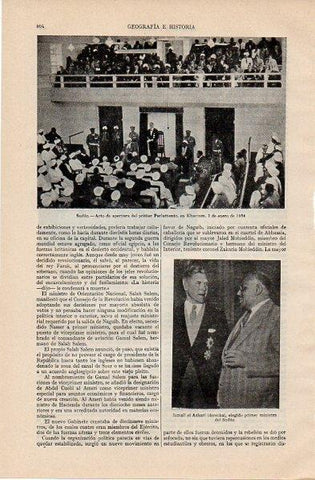 LAMINA V10995: Apertura del Parlamento en Khartum Sudan en 1954