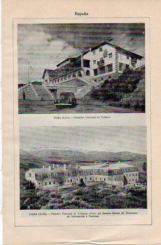 LAMINA V10997: Paradores de Riaños y Gredos
