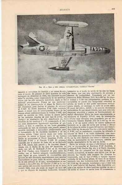 LAMINA V10882: Caza Lockheed Starfire
