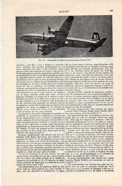 LAMINA V10887: Avion Douglas DC-7