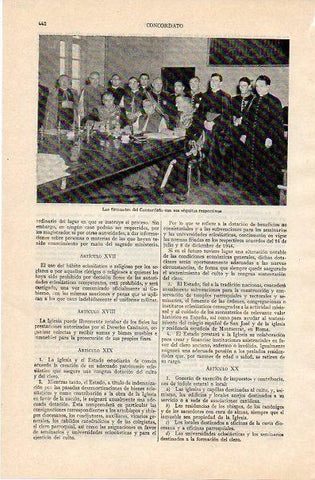 LAMINA V10914: Firmantes del Concordato de 1953