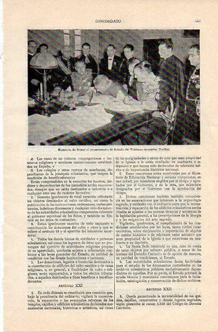 LAMINA V10915: Monseñor Tardini firmando el Concordato