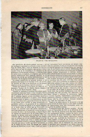 LAMINA V10917: Firma del Concordato