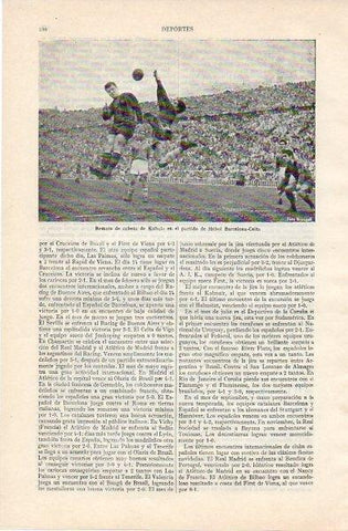 LAMINA V10923: Remate de Kubala en partido Barcelona-Celta
