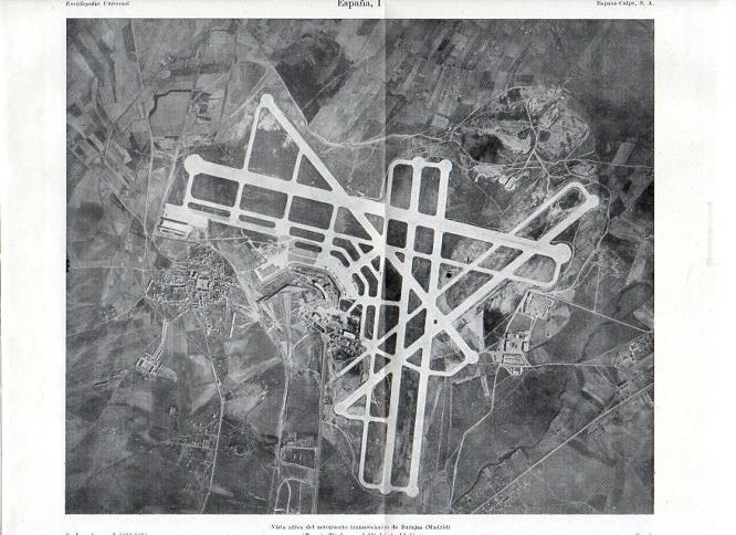 LAMINA V11323: Vista aerea del aeropuerto de Barajas