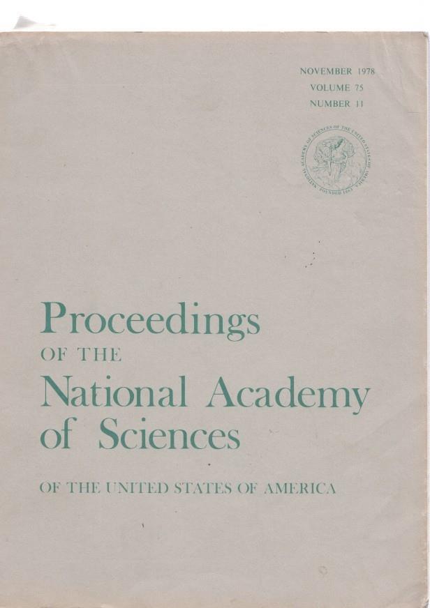 Proceedings of the National Academy of Sciences volume 75 number 11