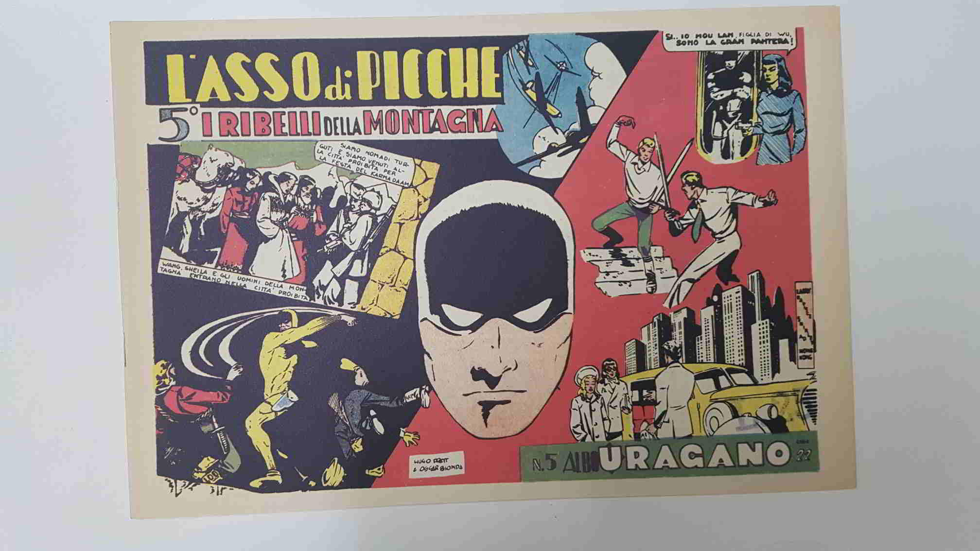 comic: Lasso di Picche num 05 - Iribelli della Montagna - Albo Uragano. Hugo Pratt e Oscar Bionda