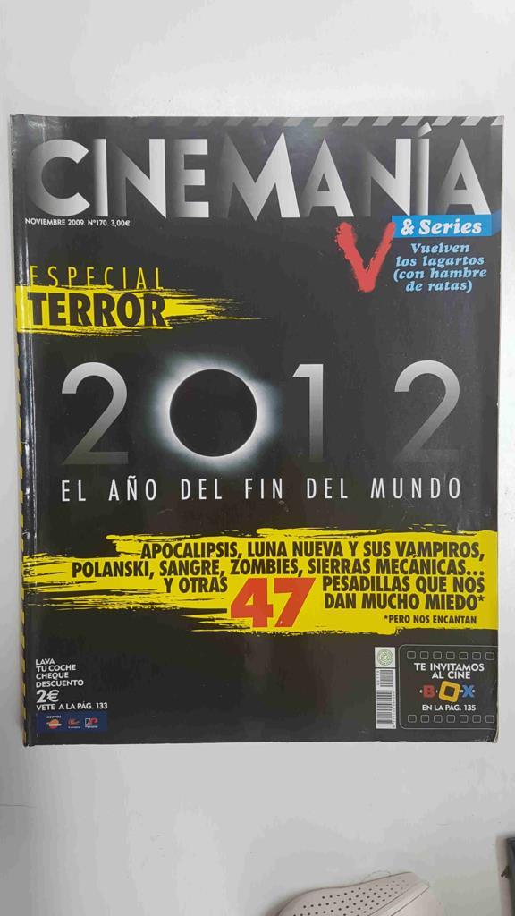 Revista: Cinemania nov 2009, numero 170. Especial Terror