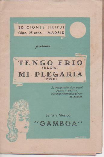 Varios E00280: Tengo Frio, Mi plegaria .Ediciones Liliput