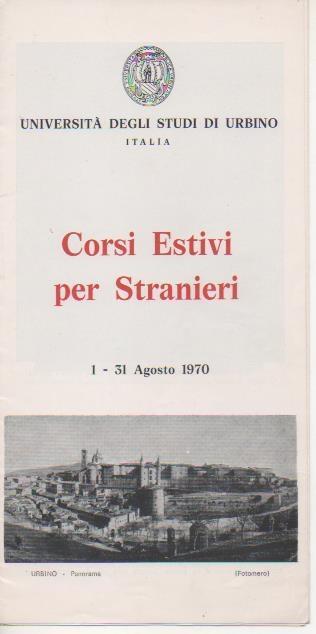 Varios E00270: Corsi Estivi per Stranieri