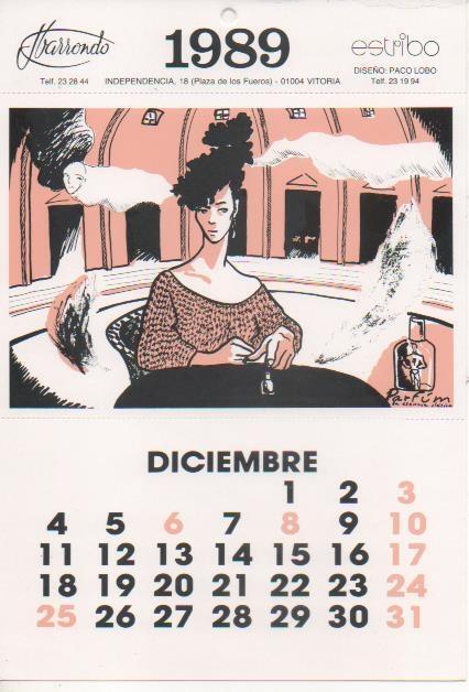 Varios E00209: Postal calendario Diciembre