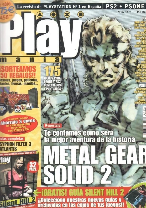 Play Mania: numero 36 - incluye guia: Silent Hill 2, reportajes: Metal Gear Solid 2
