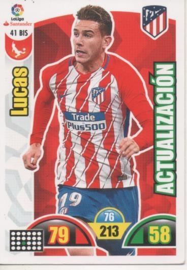 Cromo E002863: Trade Card Game Adrenalyn. Liga 2017-18, Lucas. C.A. de Madrid