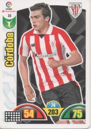 Cromo E002861: Trade Card Game Adrenalyn. Liga 2017-18, Córdoba. A. C. de Bilbao