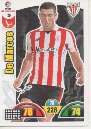 Cromo E002858: Trade Card Game Adrenalyn. Liga 2017-18, De Marcos. A.C. De Bilbao