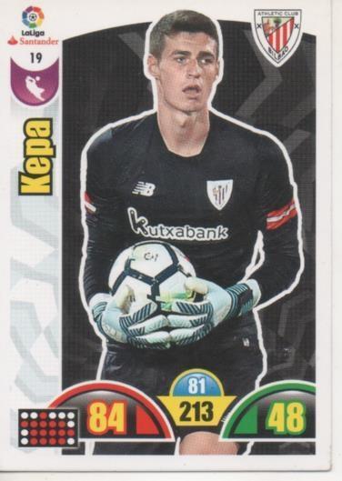 Cromo E002857: Trade Card Game Adrenalyn. Liga 2017-18, Kepa. A.C. de Bilbao