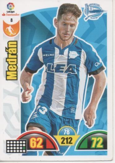 Cromo E002854: Trade Card Game Adrenalyn. Liga 2017-18, Medrán. Deportivo Alavés