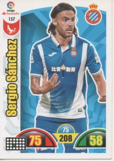 Cromo E002899: Trade Card Game Adrenalyn. Liga 2017-18, Serrgio Sánchez. R.C.D. Espanyol