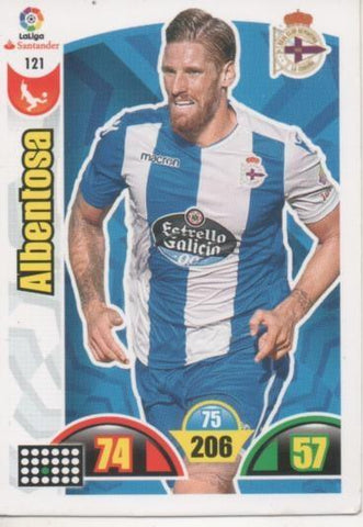 Cromo E002886: Trade Card Game Adrenalyn. Liga 2017-18, Albentosa. R.C.D. La Coruña