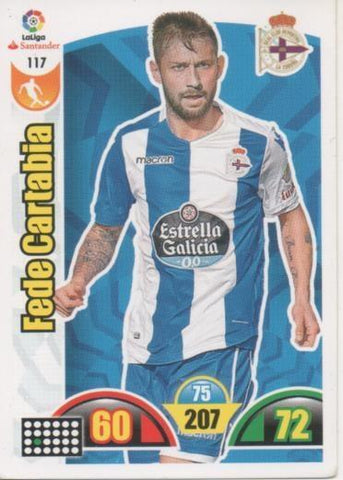 Cromo E002885: Trade Card Game Adrenalyn. Liga 2017-18, Fede Cartabia. R.C.D. La Coruña