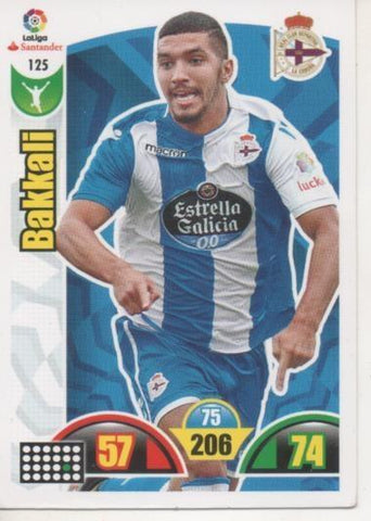 Cromo E002888: Trade Card Game Adrenalyn.Liga 2017-18, Bakkali. R.C.D. La Coruña