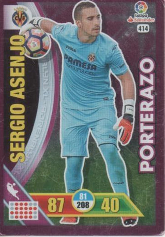 Cromo E002792: Trade Card Game Adrenalyn. Liga 2016-17, Porterazo. Sergio Asenjo. Villareal.C.F.