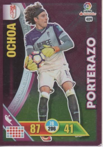 Cromo E002787: Trade Card Game Adrenalyn. Liga 2016-17, Porterazo. Ochoa. Granada. C.F.