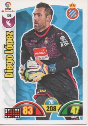 Cromo E002902: Trade Card Game Adrenalyn. Liga 2017-18, Diego López. R.C.D. Espanyol