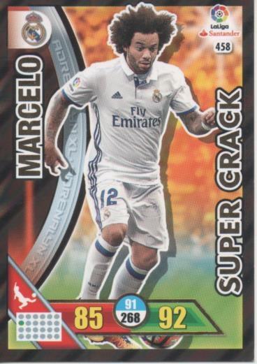 Cromo E002820: Trade Card Game Adrenalyn. Liga 2016-17, Super Crack. Marcelo. Real Madrid