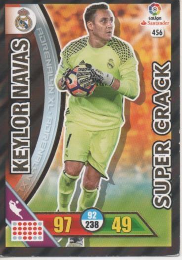 Cromo E002819: Trade Card Game Adrenalyn. Liga 2016-17, Super Crack. Keylor Navas. Real Madrid