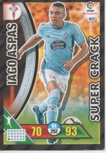 Cromo E002818: Trade Card Game Adrenalyn. Liga 2016-17, Super Crack. Iago Aspas. R.C. Celta de Vigo