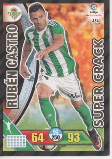 Cromo E002817: Trade Card Game Adrenalyn. Liga 2016-17, Super Crack. Rubén Castro. Real Betis Balonpie