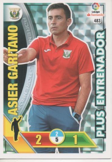 Cromo E002829: Trade Card Game Adrenalyn. Liga 2016-17, Plus Entrenador. Asier Garitano. C.D. Leganés