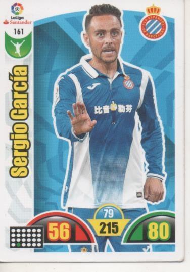 Cromo E002905: Trade Card Game Adrenalyn. Liga 2017-18, Sergio García. R.C.D. Espanyol