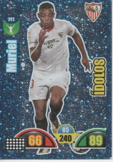 Cromo E002989: Trade Card Game Adrenalyn. Liga 2017-18, Ídolos. Muriel. Sevilla F.C.