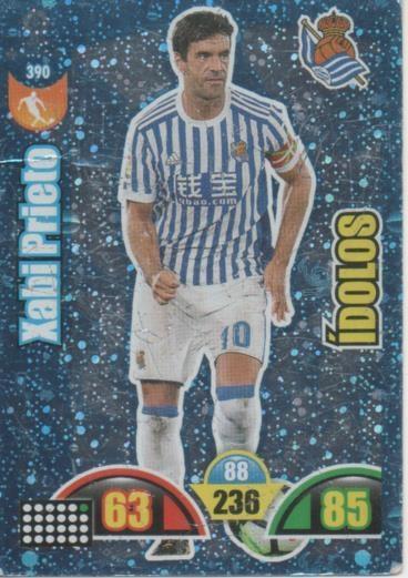 Cromo E002988: Trade Card Game Adrenalyn. Liga 2017-18, Ídolos. Xabi Prieto. Real Sociedad 