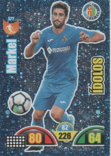 Cromo E002978: Trade Card Game Adrenalyn. Liga 2017-18, Ídolos. Markel. Getafe C.F.